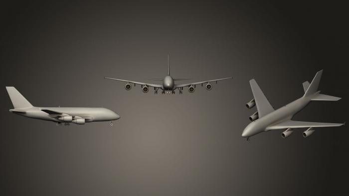 نموذج ثلاثي الأبعاد لآلة CNC السيارات والنقل إيرباص A380 دي إتش إل